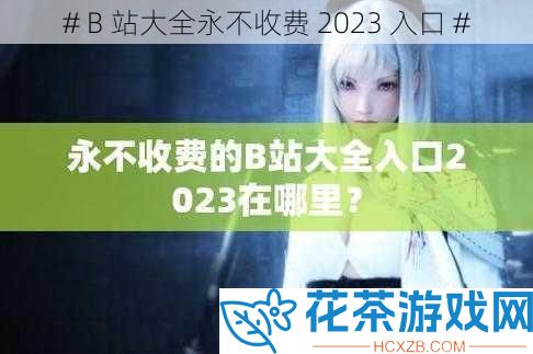 # B 站大全永不收费 2023 入口 #