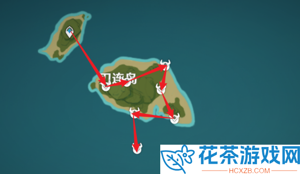 原神刀镡快速高效采集路线图