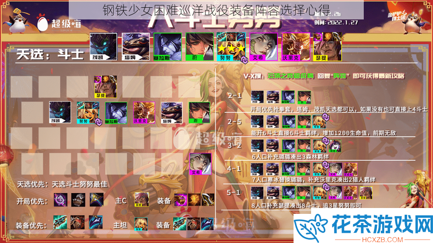 钢铁少女困难巡洋战役装备阵容选择心得